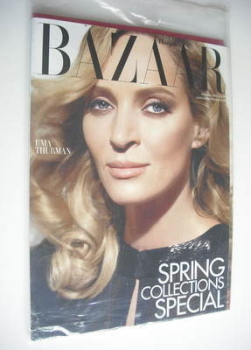 Harper's Bazaar magazine - February 2012 - Uma Thurman cover (Subscriber's Issue)