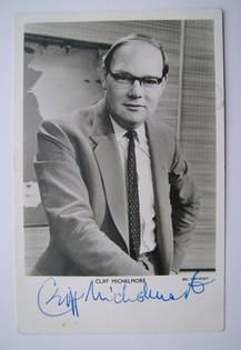Cliff Michelmore autograph (hand-signed photograph)