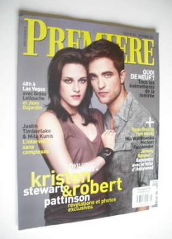 Premiere magazine - Robert Pattinson and Kristen Stewart cover (September 2011 - French Edition)