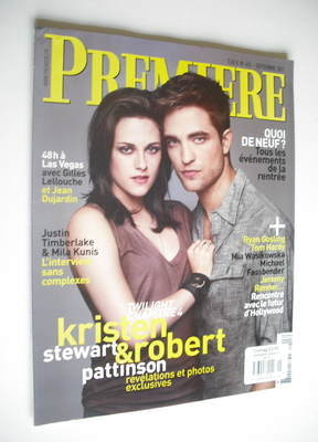 Premiere magazine - Robert Pattinson and Kristen Stewart cover (September 2