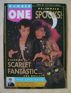 <!--1987-10-31-->NUMBER ONE Magazine - Scarlet Fantastic cover (31 October 