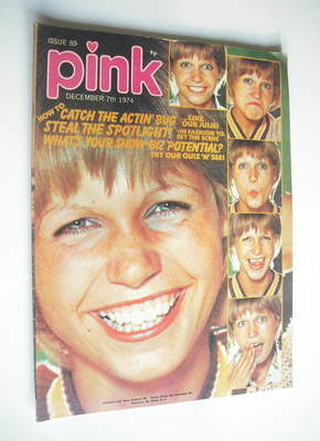 Pink magazine - 7 December 1974 - Julie Peasgood cover