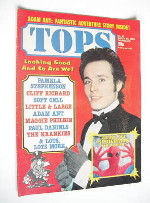 Tops magazine - 20 March 1982 - Adam Ant cover (No. 24)