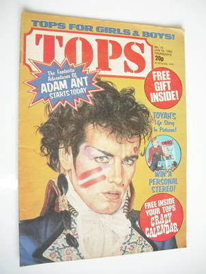 Tops magazine - 16 January 1982 - Adam Ant cover (No. 15)
