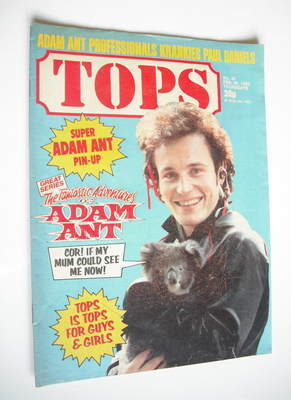 Tops magazine - 20 February 1982 - Adam Ant cover (No. 20)