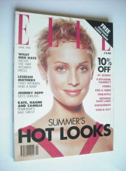 British Elle magazine - April 1994 - Beri Smither cover