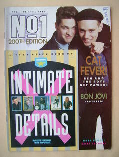 <!--1987-04-18-->No 1 Magazine - Curiosity Killed The Cat cover (18 April 1