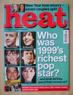 Heat magazine - Who Was 1999's Richest Pop Star? cover (13-19 January 2000 - Issue 48)