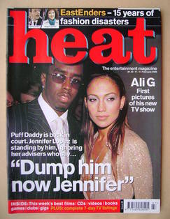 <!--2000-02-17-->Heat magazine - Puff Daddy and Jennifer Lopez cover (17-23