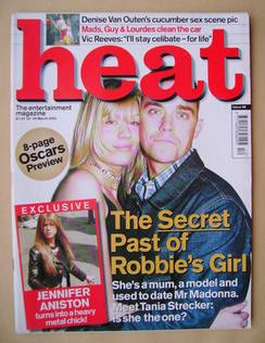 Heat magazine - Tania Strecker and Robbie Williams cover (23-29 March 2000 - Issue 58)