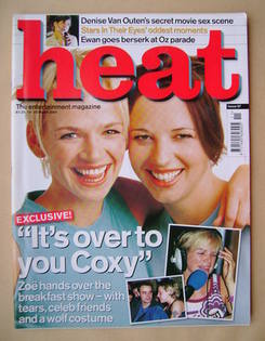 <!--2000-03-16-->Heat magazine - Zoe Ball and Sara Cox cover (16-22 March 2