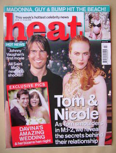 <!--2000-07-08-->Heat magazine - Tom Cruise and Nicole Kidman cover (8-14 J
