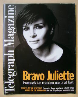 Telegraph magazine - Juliette Binoche cover (2 December 1995)