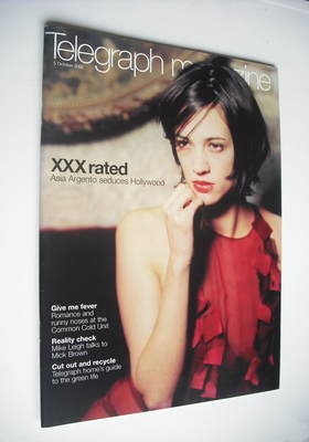 Telegraph magazine - Asia Argento cover (5 October 2002)