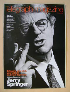 Telegraph magazine - Jerry Springer cover (6 March 1999)