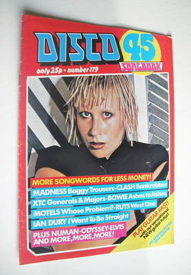 Disco 45 magazine - No 119 - September 1980 - Hazel O'Connor cover