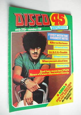 Disco 45 magazine - No 120 - October 1980 - Phil Lynott cover