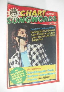 Chart Songwords magazine - No 7 - August 1979 - Bob Geldof cover