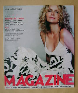 The Times magazine - Michelle Pfeiffer cover (22 January 2005)