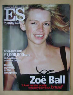 <!--2002-05-17-->Evening Standard magazine - Zoe Ball cover (17 May 2002)