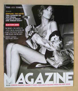 <!--2005-04-23-->The Times magazine - Daria Werbowy cover (23 April 2005)