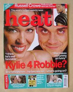 <!--2000-06-24-->Heat magazine - Kylie Minogue and Robbie Williams cover (2