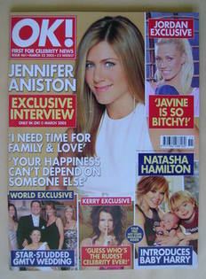 OK! magazine - Jennifer Aniston cover (22 March 2005 - Issue 461)