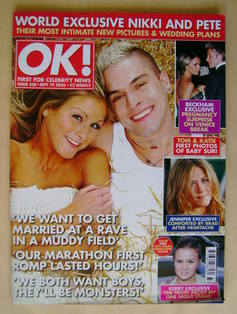 <!--2006-09-19-->OK! magazine - Nikki Grahame and Pete Bennett cover (19 Se