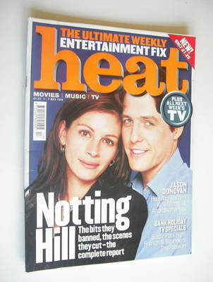 <!--1999-05-01-->Heat magazine - Hugh Grant and Julia Roberts cover (1-7 Ma