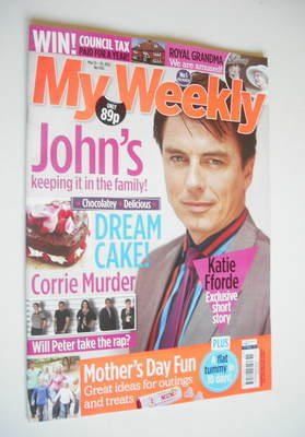 My Weekly magazine (13 March 2012 - John Barrowman cover)