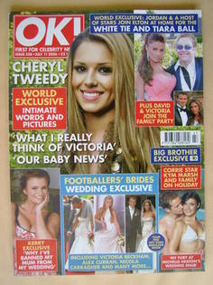 OK! magazine - Cheryl Tweedy cover (11 July 2006 - Issue 528)