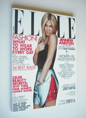 <!--2011-11-->US Elle magazine - November 2011 - Jennifer Aniston cover