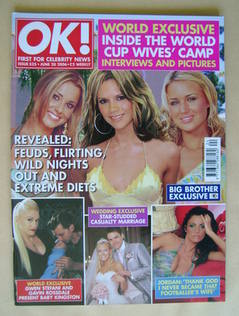 OK! magazine - Cheryl Tweedy, Victoria Beckham, Alex Curran cover (20 June 2006 - Issue 525)