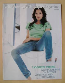 The Sunday Telegraph magazine - Padma Lakshmi cover (20 July 2003)