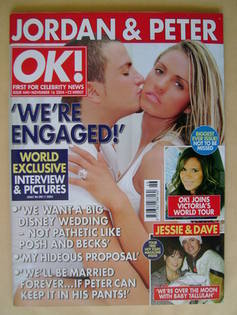OK! magazine - Jordan and Peter Andre cover (16 November 2004 - Issue 444)