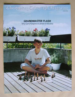 The Sunday Telegraph magazine - Magnus Carlsen cover (25 July 2004)