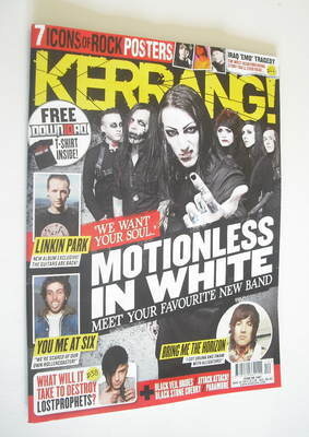 Kerrang magazine - Motionless In White cover (24 March 2012 - Issue 1407)