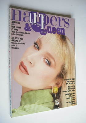 <!--1986-07-->British Harpers & Queen magazine - July 1986 - Jerry Hall cov