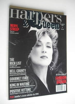 <!--1990-03-->British Harpers & Queen magazine - March 1990 - Meryl Streep 