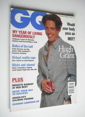 British GQ magazine - August 1994 - Hugh Grant cover
