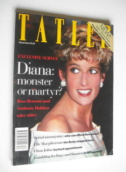 Tatler magazine - December 1993 - Princess Diana cover