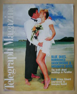 <!--1995-04-01-->Telegraph magazine - Sarah and Simon Bingham cover (1 Apri