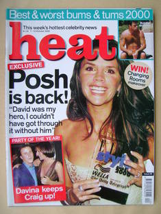<!--2000-10-07-->Heat magazine - Victoria Beckham cover (7-13 October 2000 