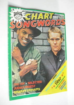 Chart Songwords magazine - No 20 - September 1980 - The Beat cover