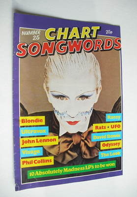Chart Songwords magazine - No 25 - February 1981 - Steve Strange cover
