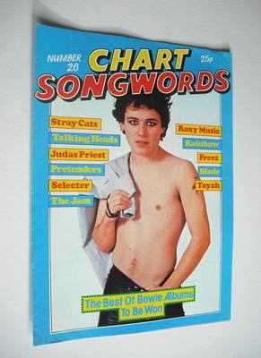 Chart Songwords magazine - No 26 - March 1981 - Adam Ant cover