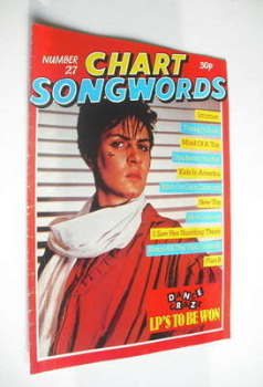 Chart Songwords magazine - No 27 - April 1981 - Simon Le Bon cover
