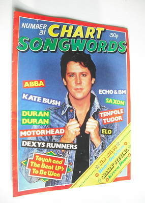 Chart Songwords magazine - No 31 - August 1981 - Shakin' Stevens cover