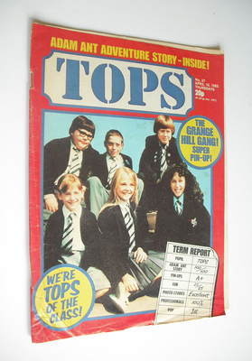 Tops magazine - 10 April 1982 - Grange Hill cover (No. 27)