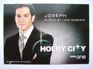 Luke Roberts autograph (ex-Holby City actor)